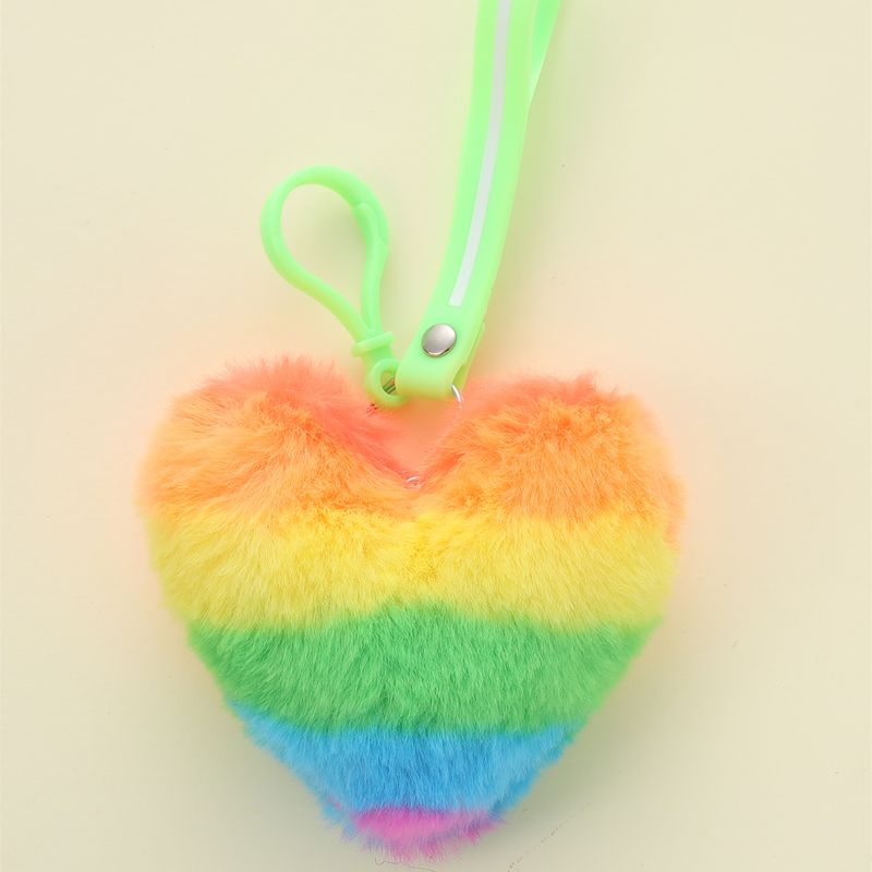 Cute Lady Sweet Heart Shape Alloy Bag Pendant Keychain
