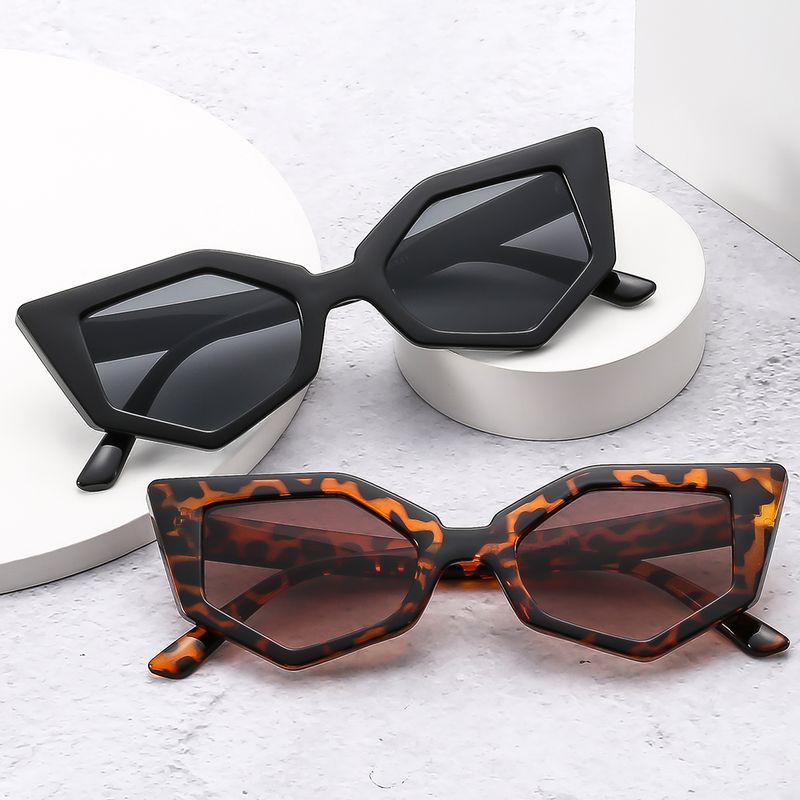 Casual Streetwear Solid Color Leopard Ac Special-Shaped Mirror Full Frame Women's Sunglasses