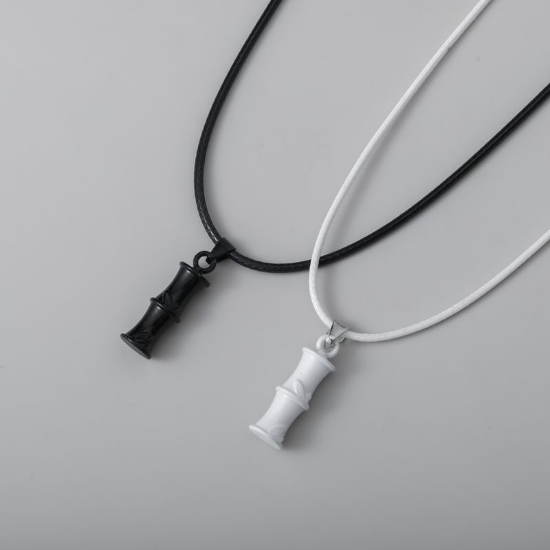 Simple Style Classic Style Bamboo Alloy Couple Pendant Necklace