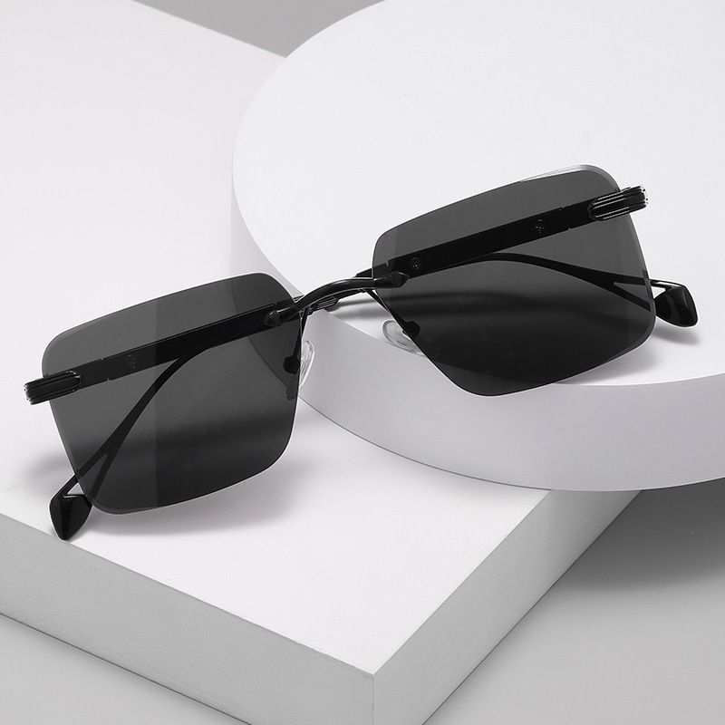 Einfacher Stil Klassischer Stil Farbblock Ac Quadrat Rahmenlos Sonnenbrille Der Frauen