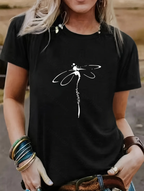 Femmes T-Shirt Manche Courte T-shirts Rond Décontractée Animal