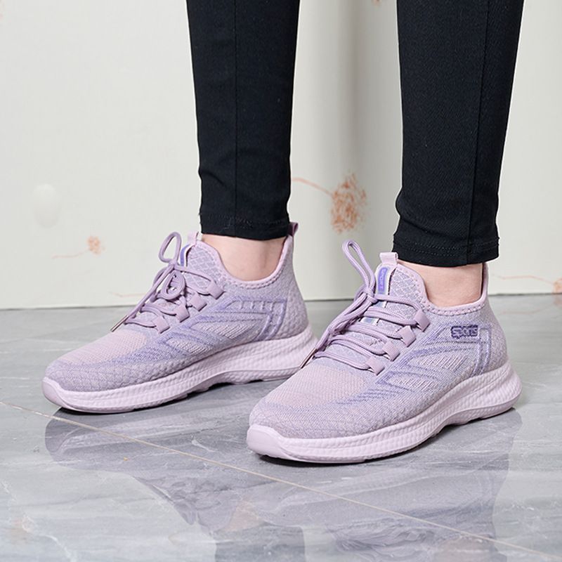 Women's Sports Solid Color Round Toe Sports Shoes