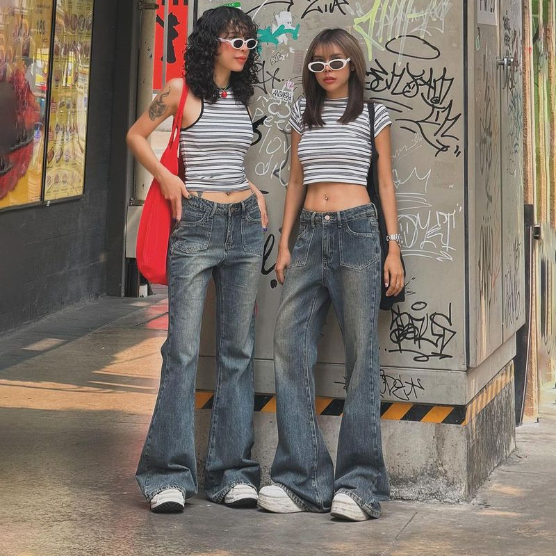 Women's Daily Streetwear Solid Color Full Length Jeans