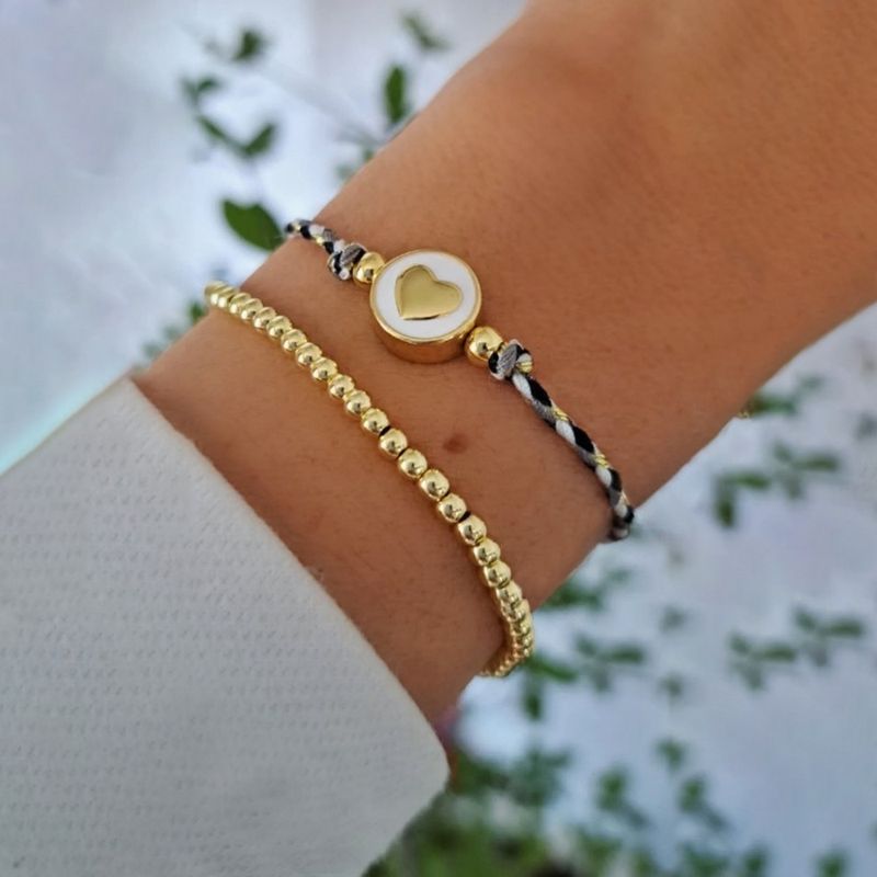 IG-Stil Moderner Stil Klassischer Stil Geometrisch Runden Kupfer Perlen Armbänder 1 Stück