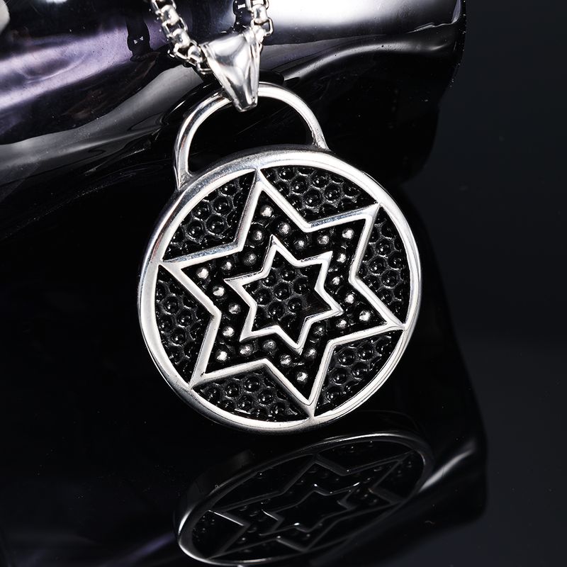 1 Piece 304 Stainless Steel Geometric Pendant Chain