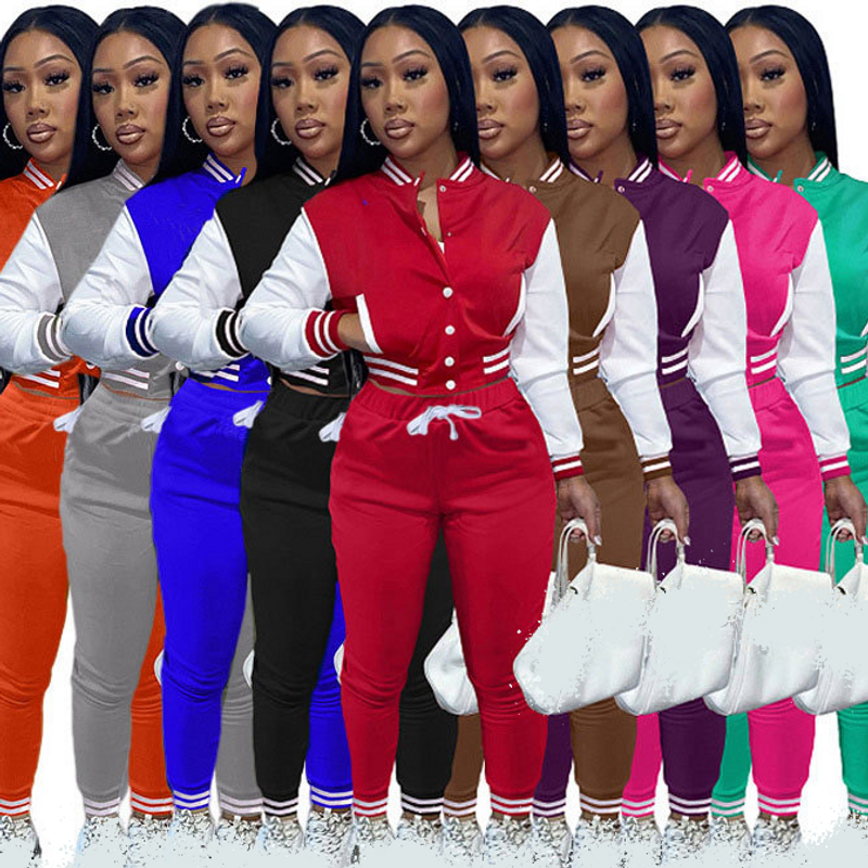 Daily Street Women's Casual Simple Style Color Block Spandex Pants Sets Pants Sets