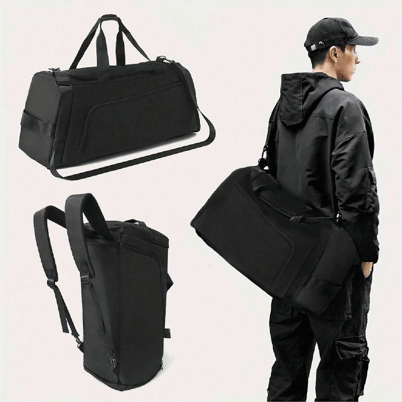 Unisex Basic Classic Style Solid Color Polyester Travel Bags