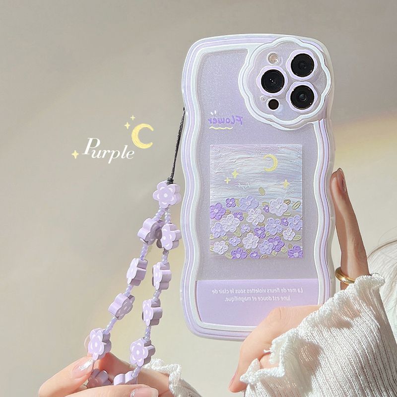 Cartoon Style Letter Moon Flower Tpu   Phone Accessories
