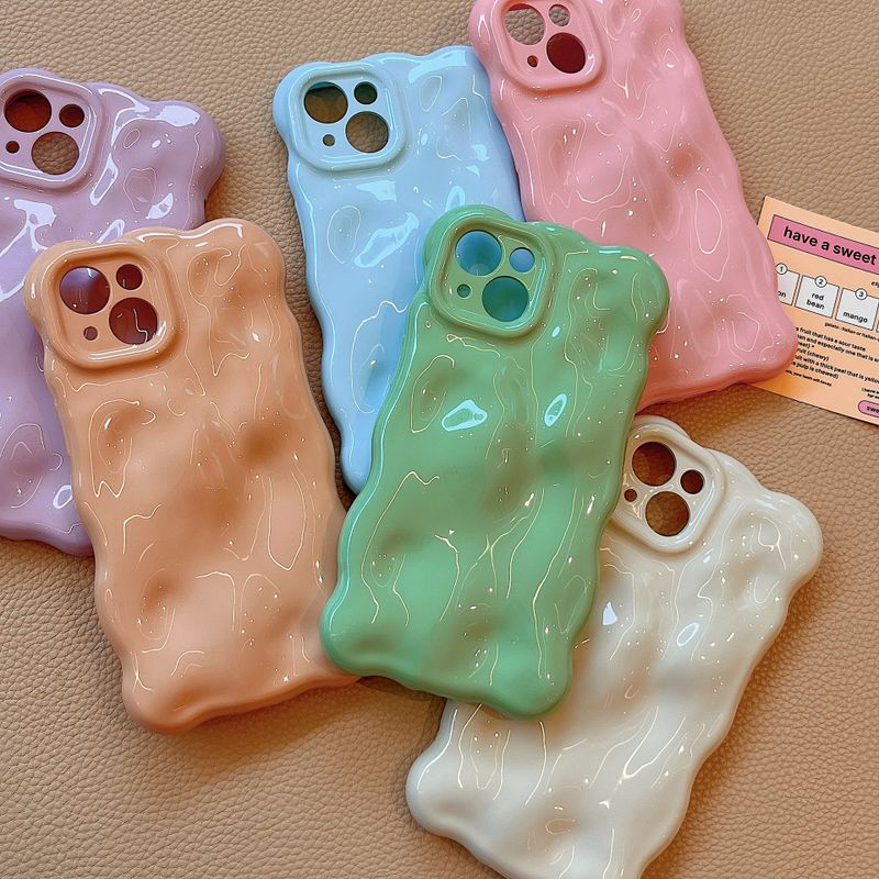 Simple Style Solid Color Varnish   Phone Cases