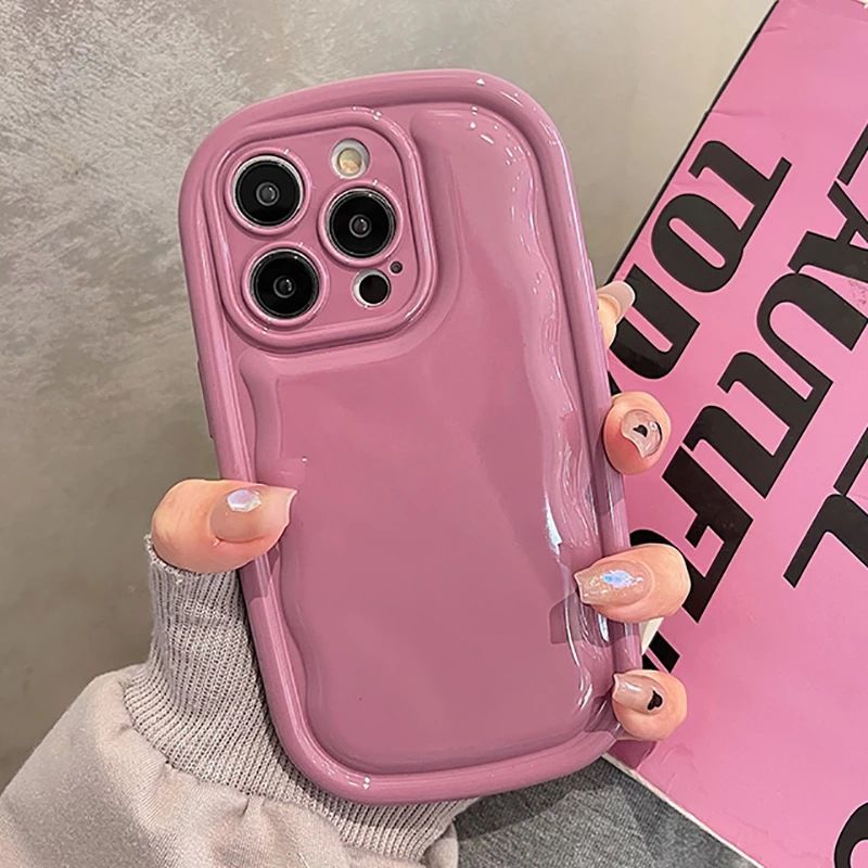 Fashion Solid Color Rubber   Phone Cases
