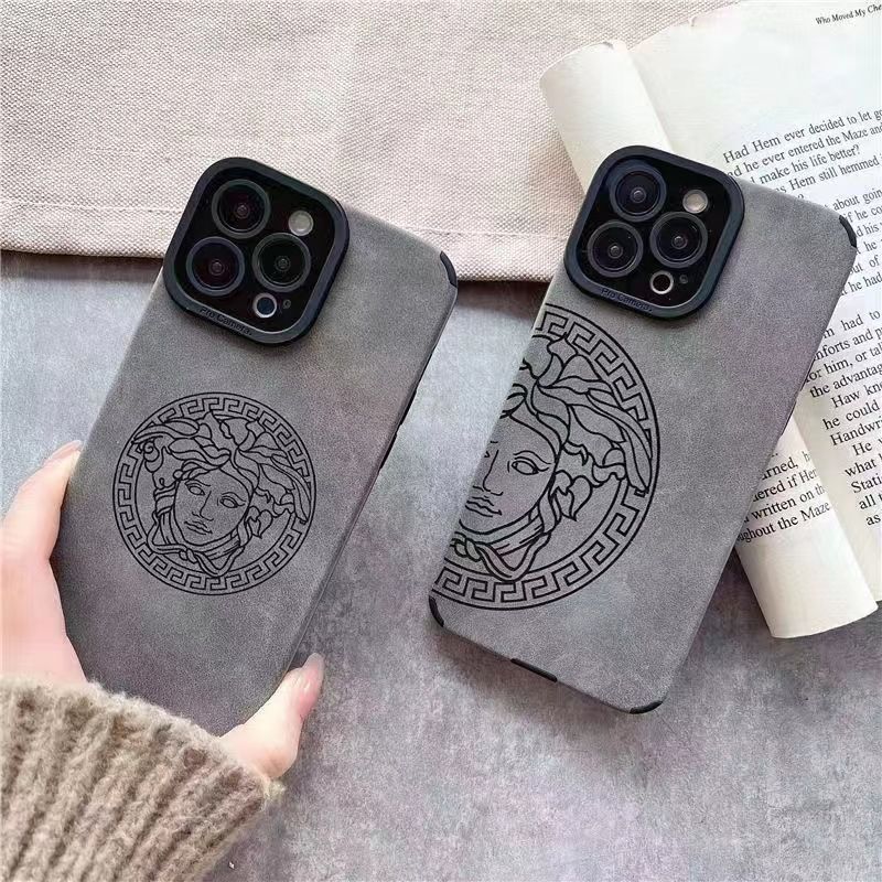 Basic Classic Style Pu Leather   Phone Cases