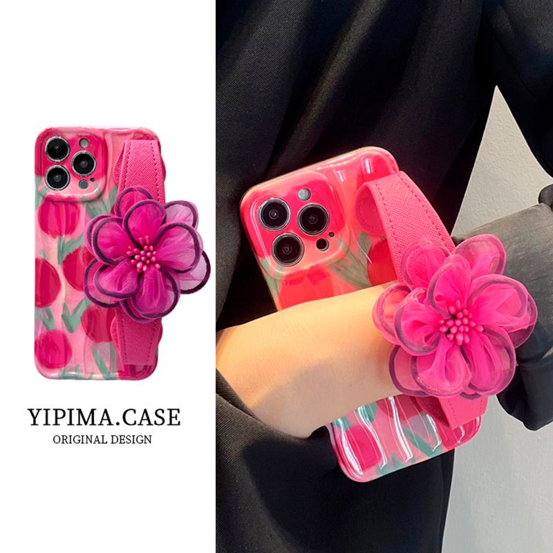 Elegant Lady Flower Silica Gel   Phone Cases