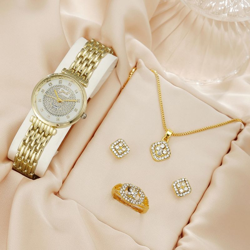 Casual Elegant Letter Single Folding Buckle Quartz Women's Watches