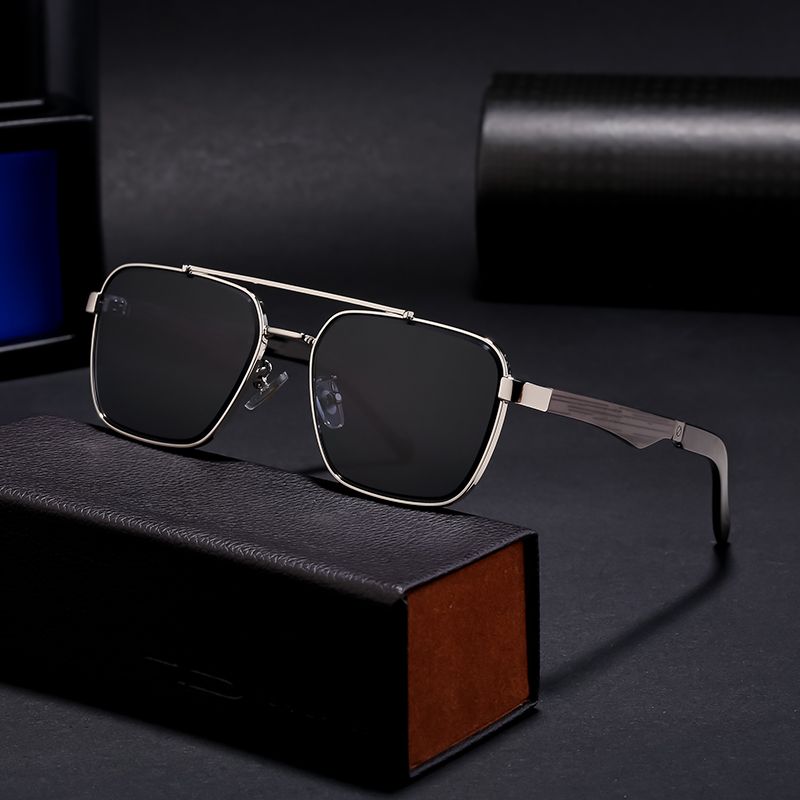 Retro Streetwear Solid Color Pc Square Full Frame Men's Sunglasses