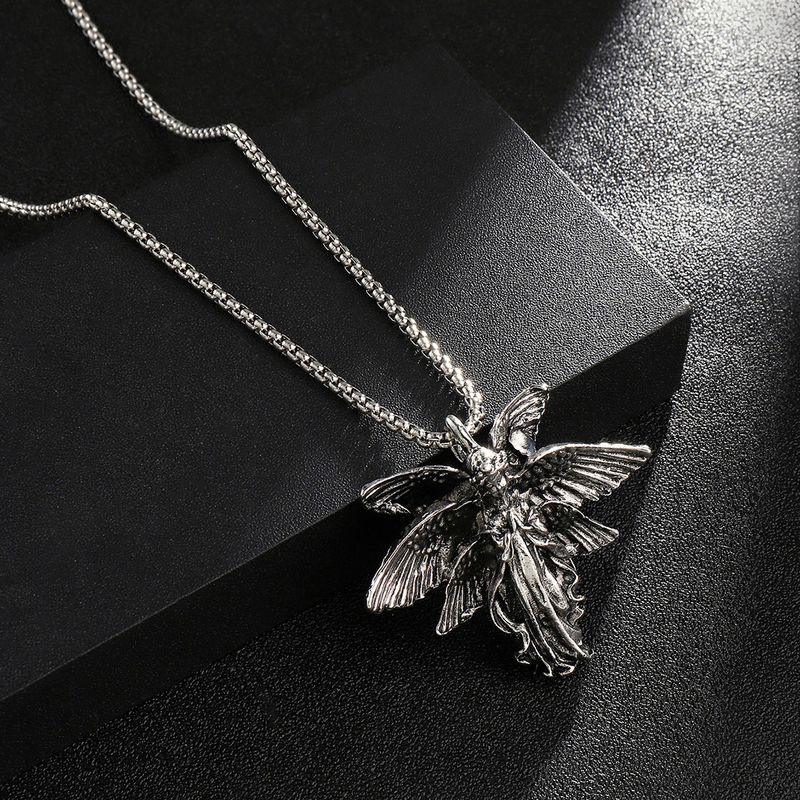 Hip-Hop Angel 201 Stainless Steel Zinc Alloy Polishing Men's Necklace