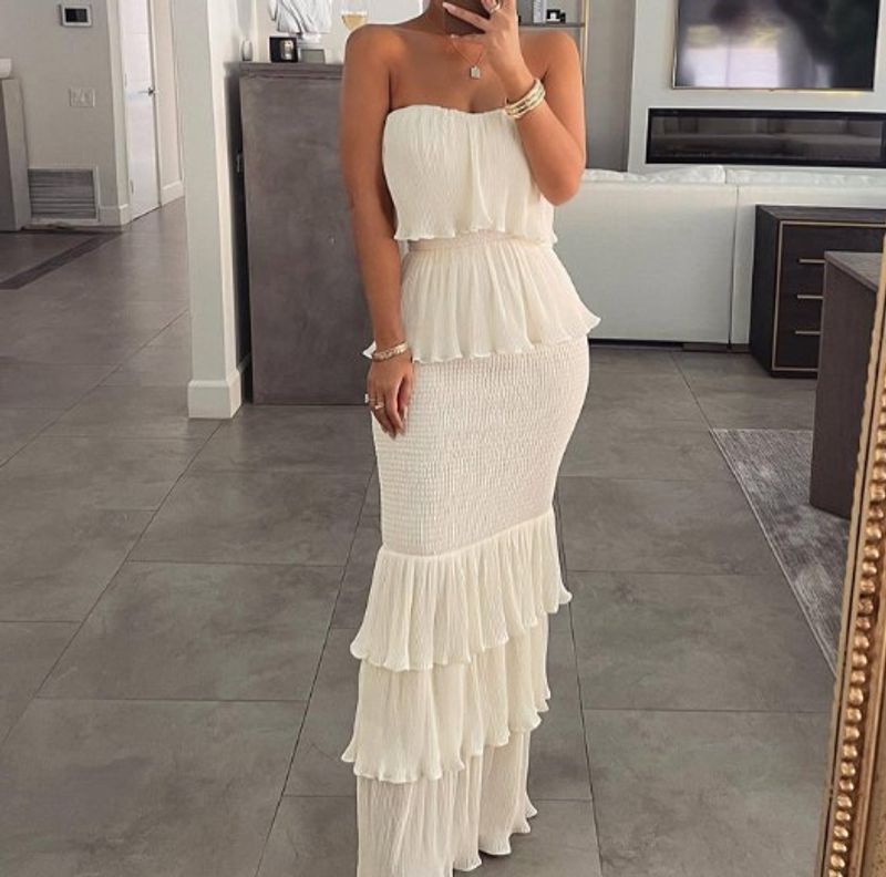 Women's Regular Dress Sexy V Neck Printing Sleeveless Solid Color Maxi Long Dress Daily Party Date