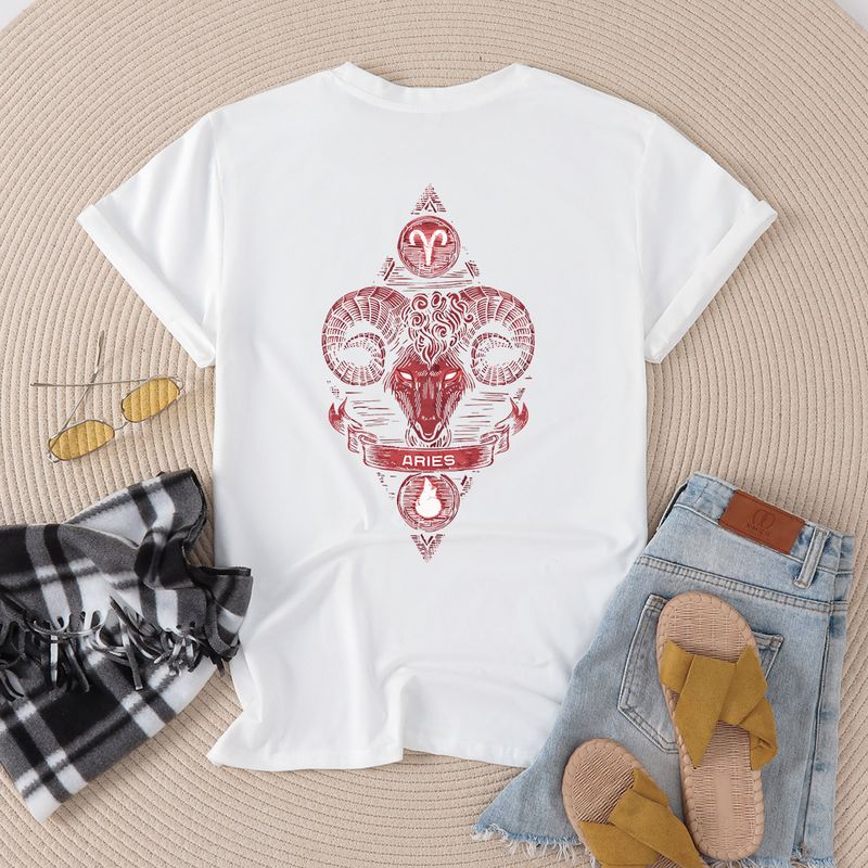 Women's T-shirt Short Sleeve T-Shirts Casual Geometric