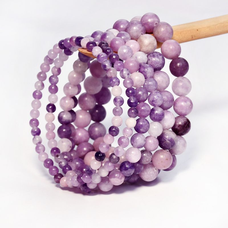 Purple Heart Stone Elegant Simple Style Geometric Bracelets
