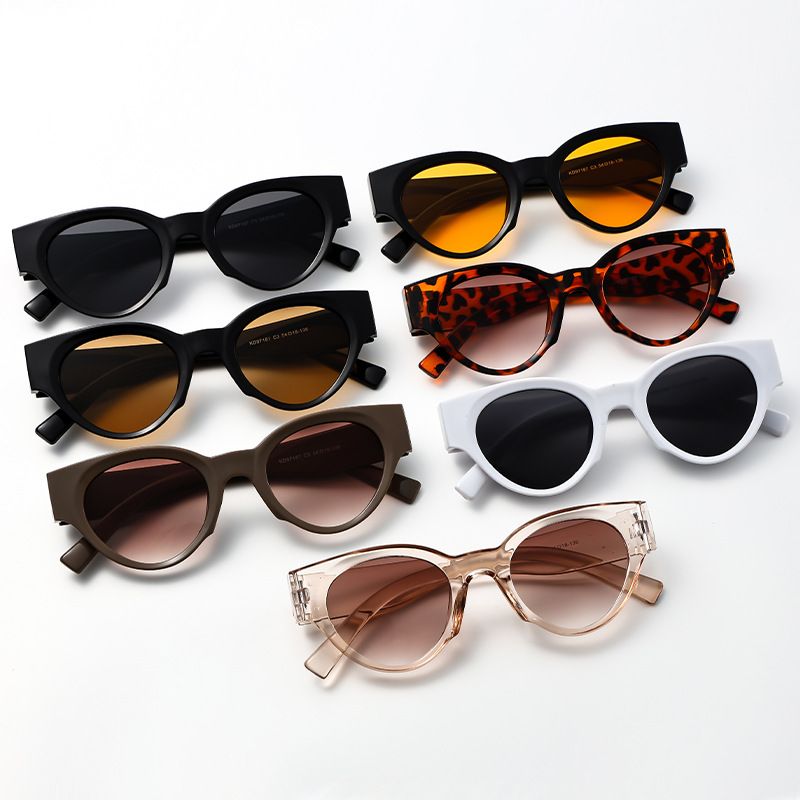 Einfacher Stil Klassischer Stil Einfarbig Pc Ovaler Rahmen Vollbild Sonnenbrille Der Frauen