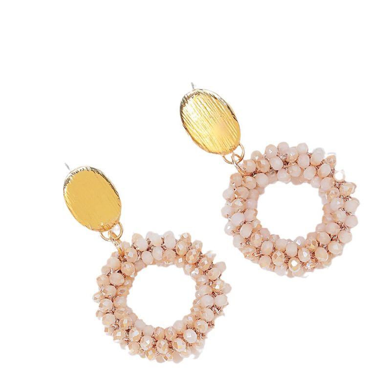 Simple Style Geometric Glass Women's Drop Earrings