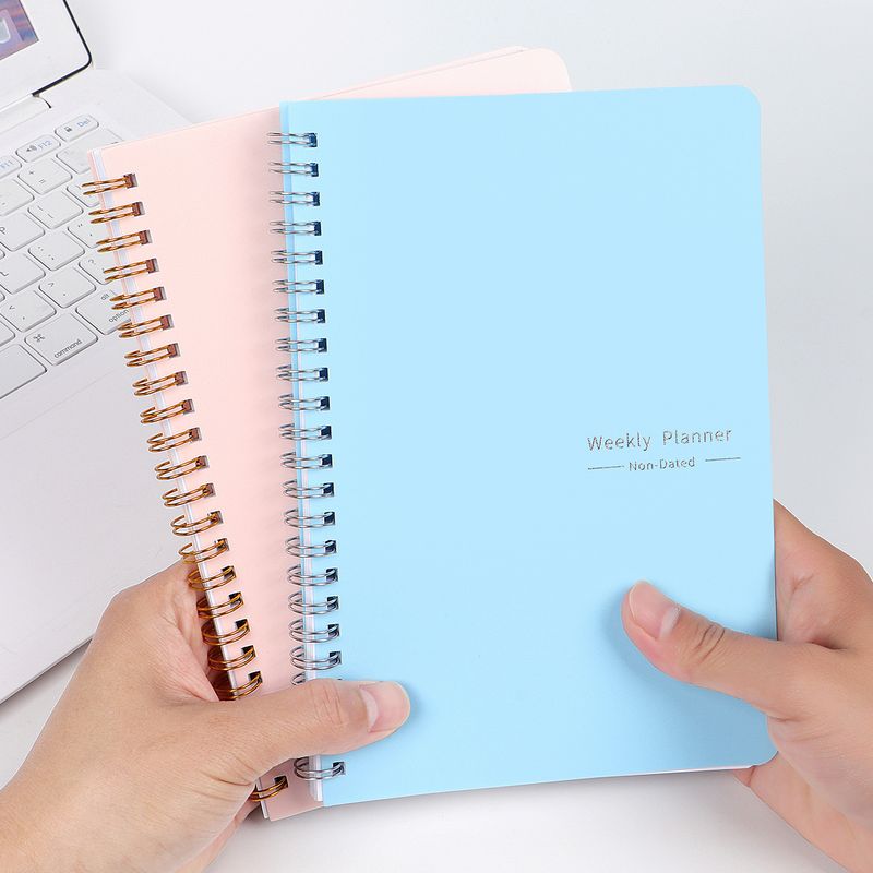 1 Piece Letter Solid Color Class Learning Paper Casual Preppy Style Notebook