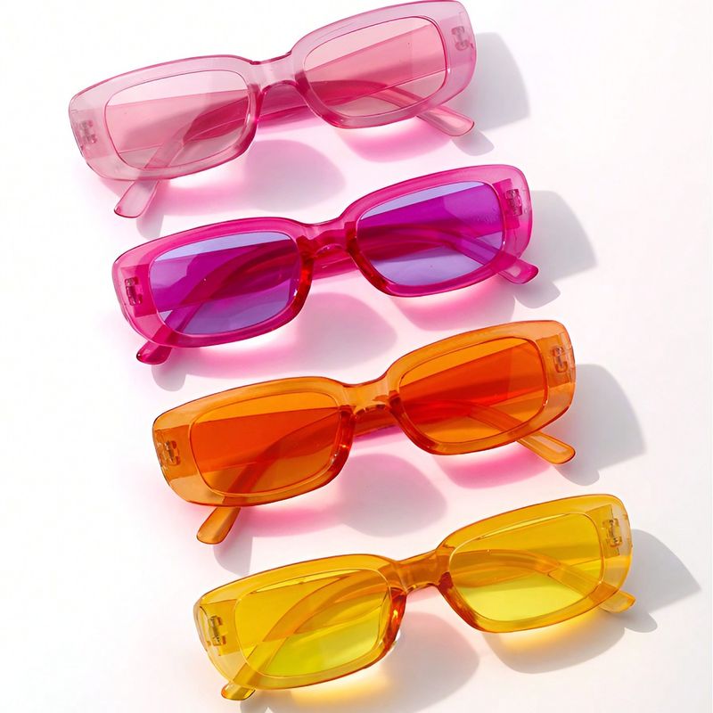 Estilo Simple Estilo Clásico Color Sólido Ordenador Personal Cuadrado Fotograma Completo Gafas De Sol Para Niños