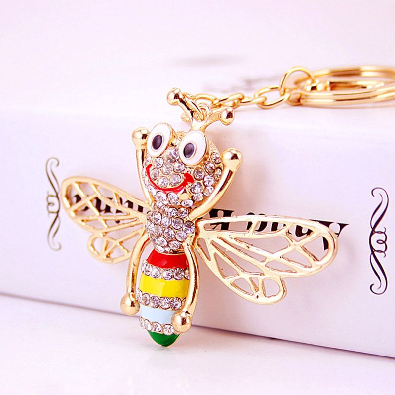 Cute Bee Alloy Women's Keychain