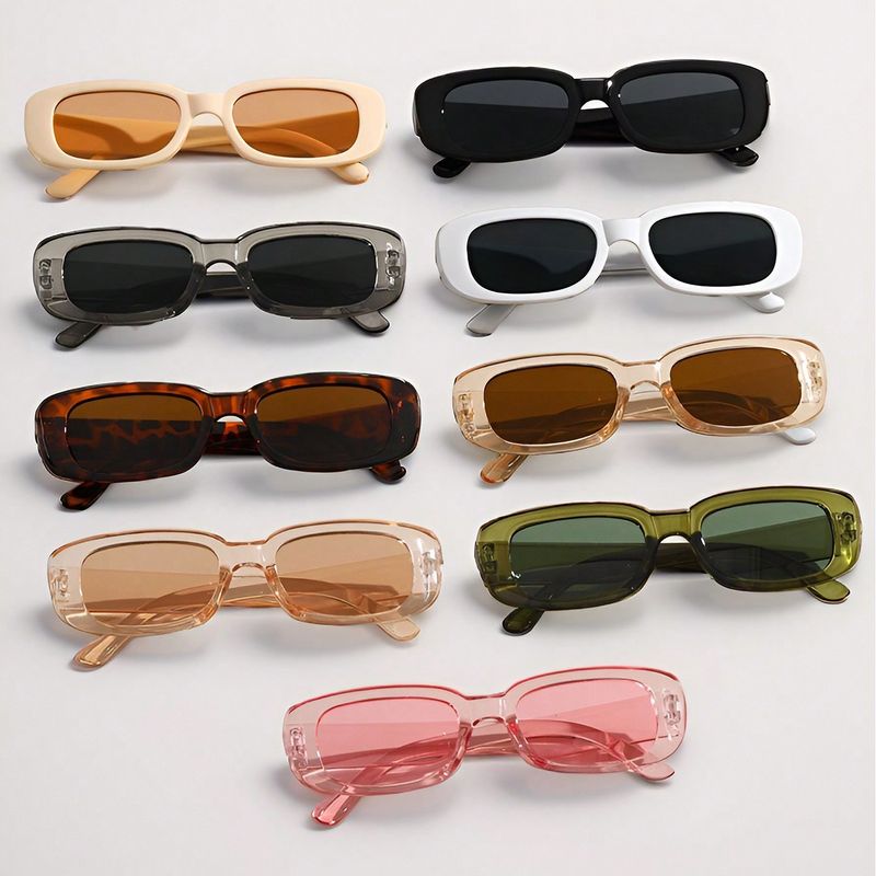 Simple Style Classic Style Solid Color Pc Square Full Frame Kids Sunglasses