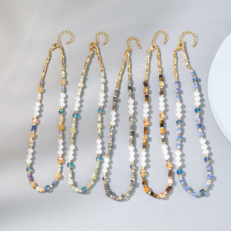 Großhandel Schmuck Ferien Ethnischer Stil Einfacher Stil Farbblock Aryl Glas Perlen
