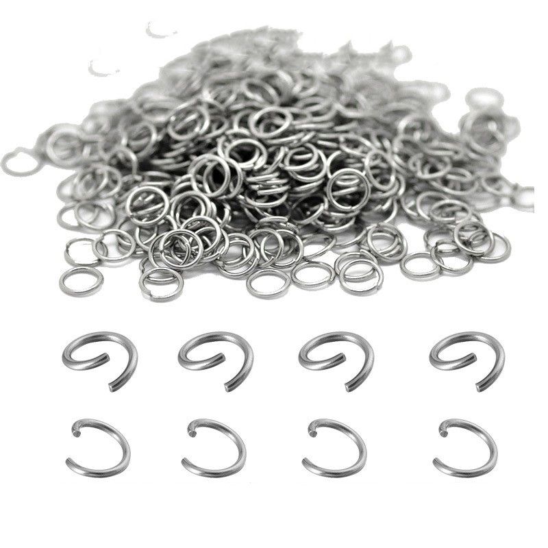 200 Pieces Per Pack 0.5*2.5 0.5 * 3mm 0.6 * 3mm Stainless Steel Round Polished Broken Ring