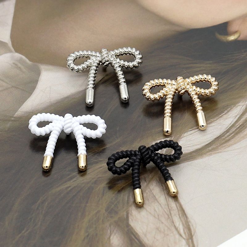 Thin Edges Hollow Bow Metal Button Knitted Sweater Pattern Diy Accessories Suit Alloy Buttons Spot