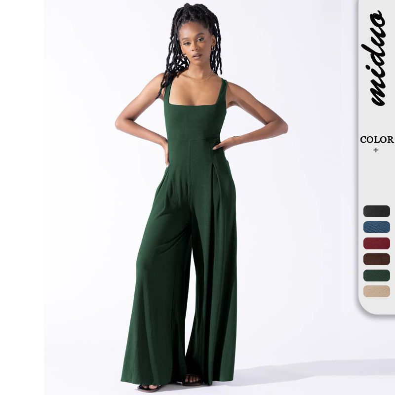 Women's Daily Street Simple Style Streetwear Solid Color Full Length Jumpsuits