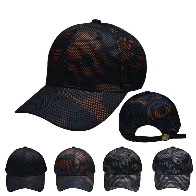 Unisex Simple Style Camouflage Curved Eaves Baseball Cap