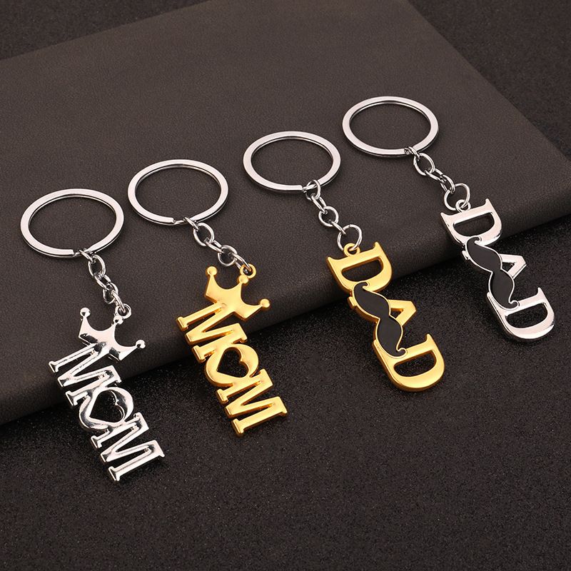 Simple Style Letter Alloy Mother'S Day Unisex Keychain 1 Piece