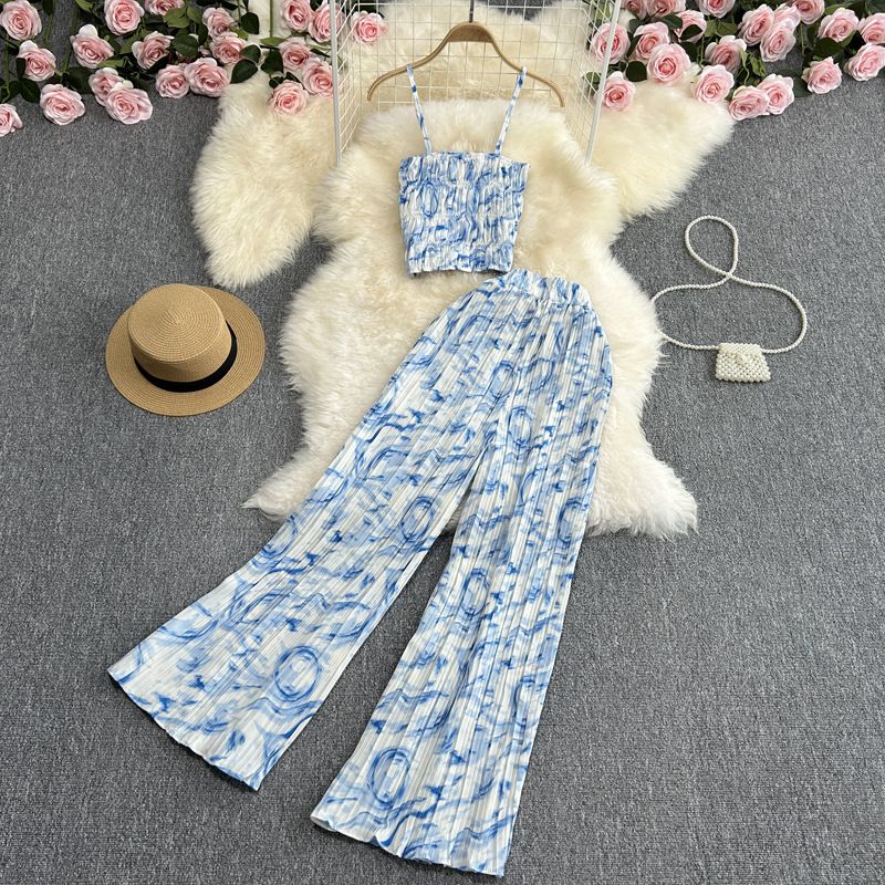 Holiday Women's Sexy Abstract Polyester Pants Sets Pants Sets