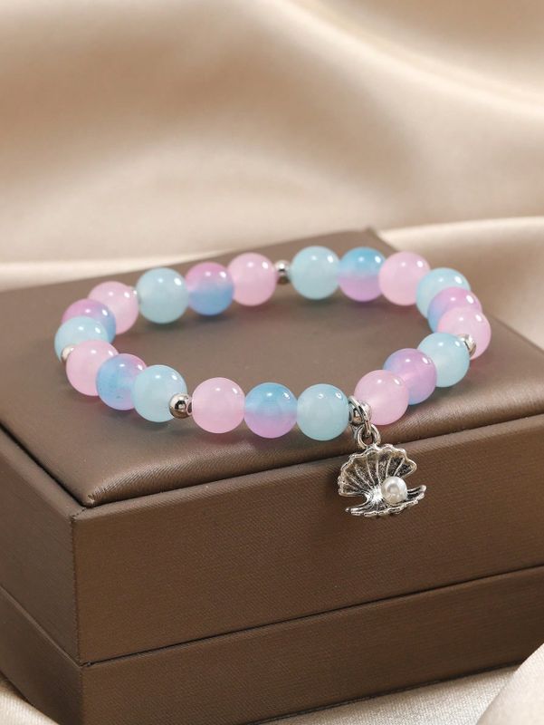 Simple Style Classic Style Shell Glass Beaded Women's Bracelets