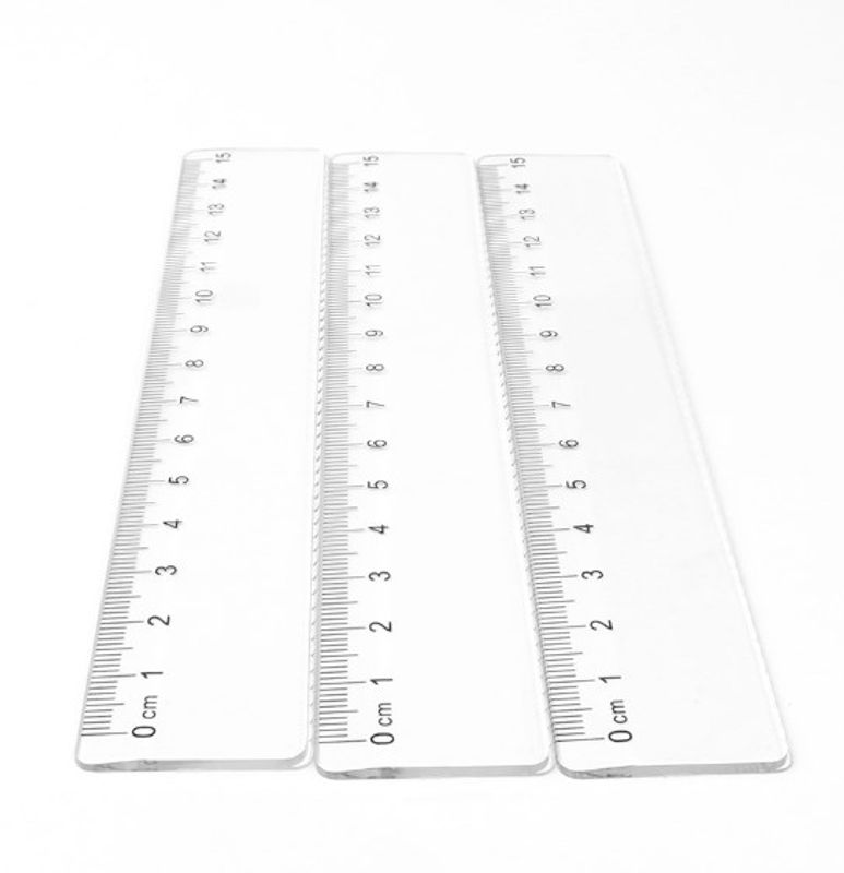 1 Piece Solid Color Daily Plastic Simple Style Ruler