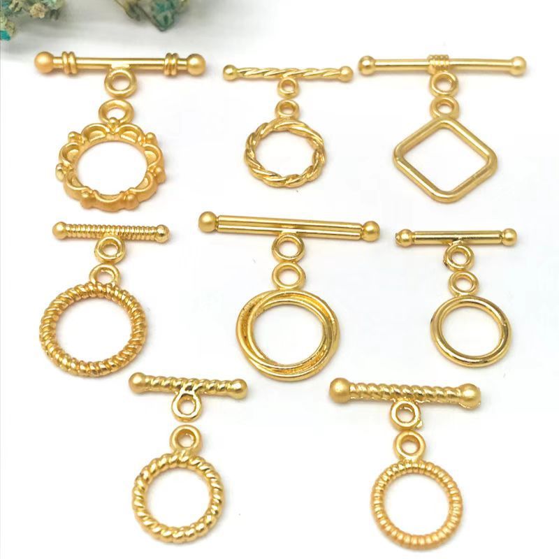 Simple Style Solid Color Metal Plating Jewelry Accessories 10 Sets Per Pack