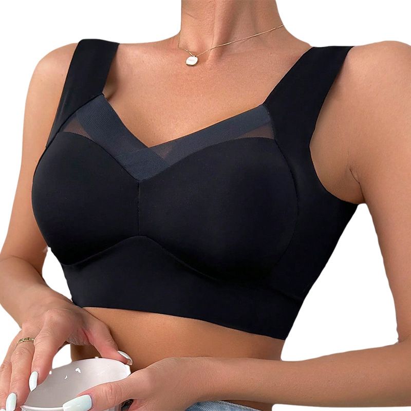 Solid Color Wireless Bra Back Beauty Gather Comfort