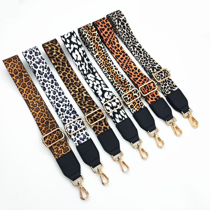 Polyester Leopard Bag Strap