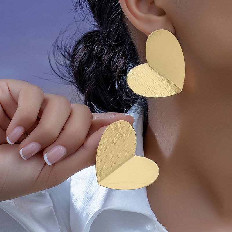 1 Pair Elegant Glam Solid Color Plating Plastic 14K Gold Plated Ear Studs