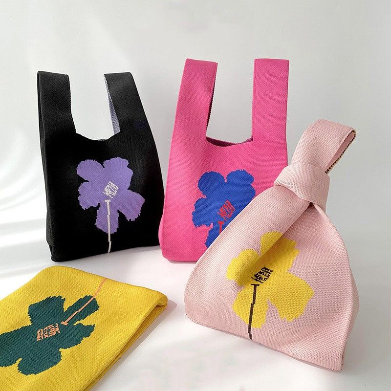Women's Medium Polyester Flower Beach Open Handbag