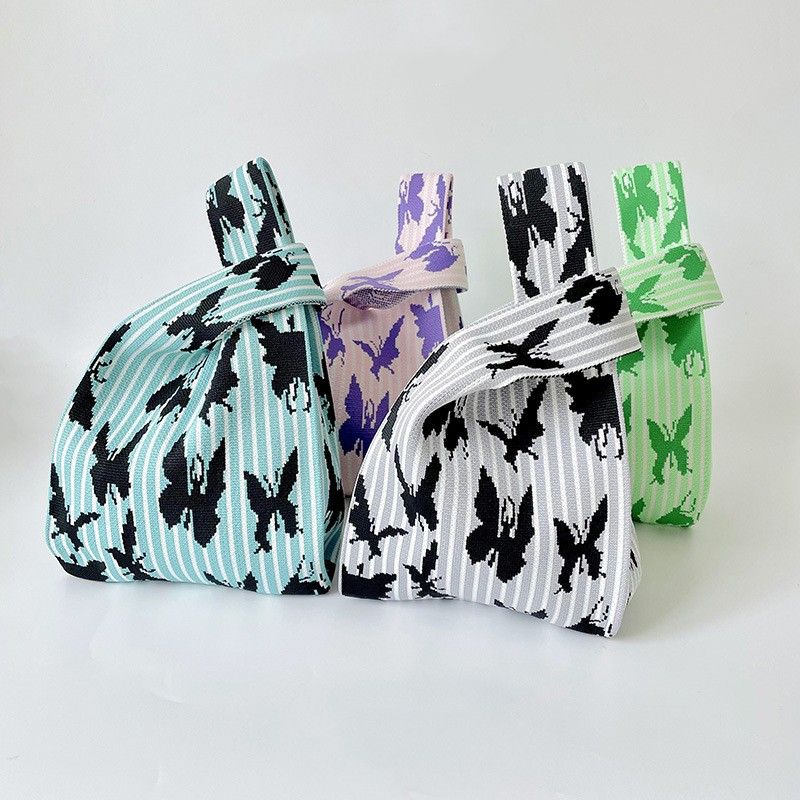 Women's Medium Polyester Butterfly Classic Style Open Handbag