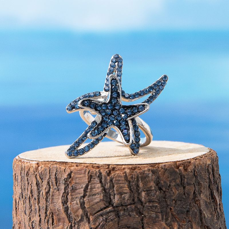 Beach Modern Style Starfish Alloy Women's Rings