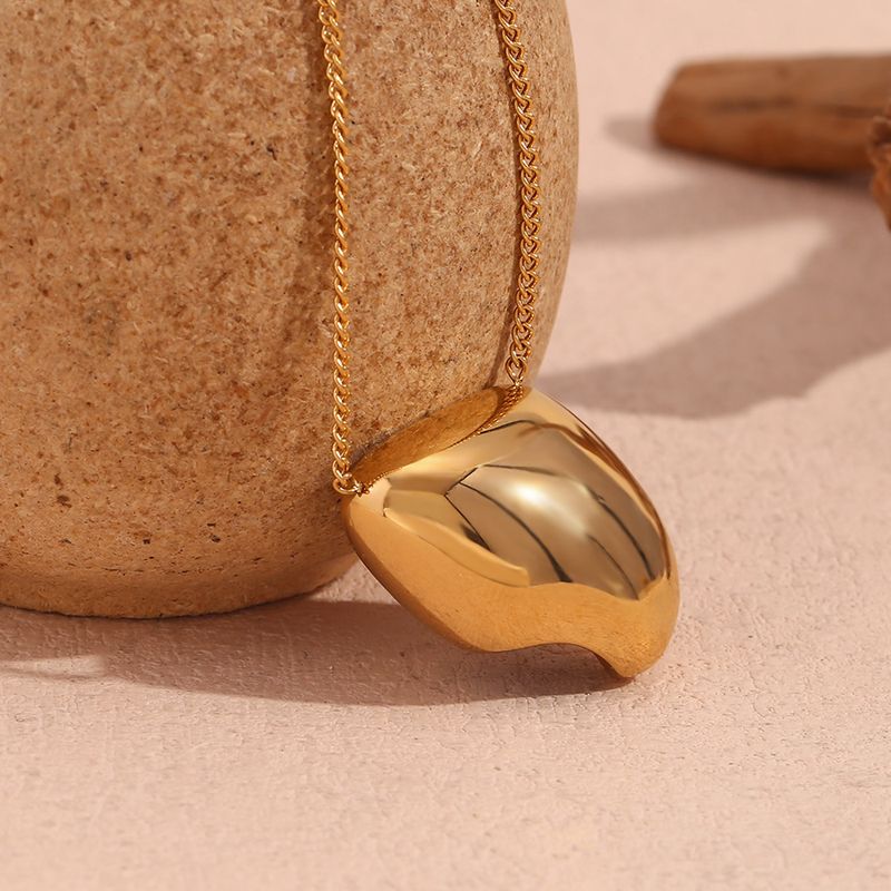 Acero Inoxidable 304 Chapados en oro de 18k Estilo Vintage Estilo Simple Estilo Clásico Enchapado Irregular Color Sólido Collar Colgante