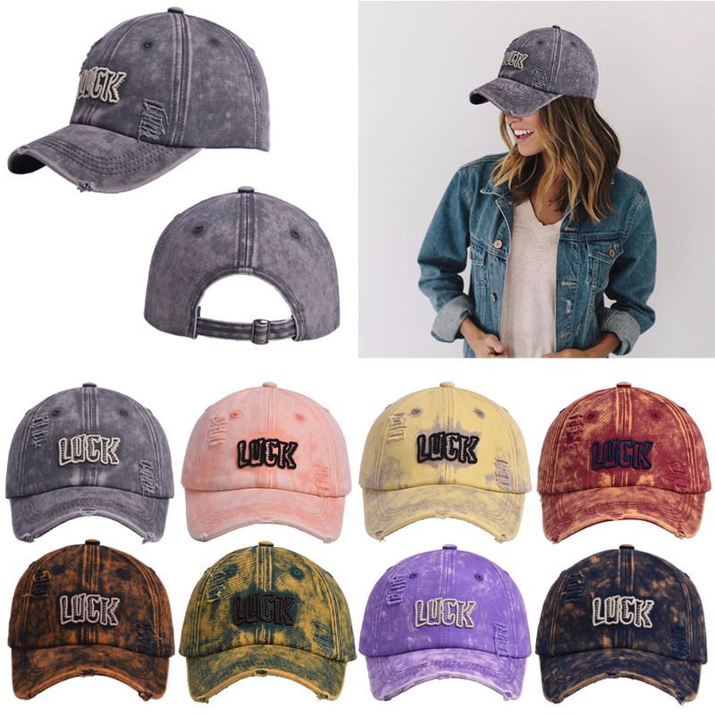 Unisex Hip-Hop Vintage Style Simple Style Letter Curved Eaves Baseball Cap