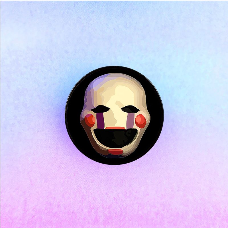 Casual Cute Modern Style Cartoon Mask Alloy Printing Unisex Brooches