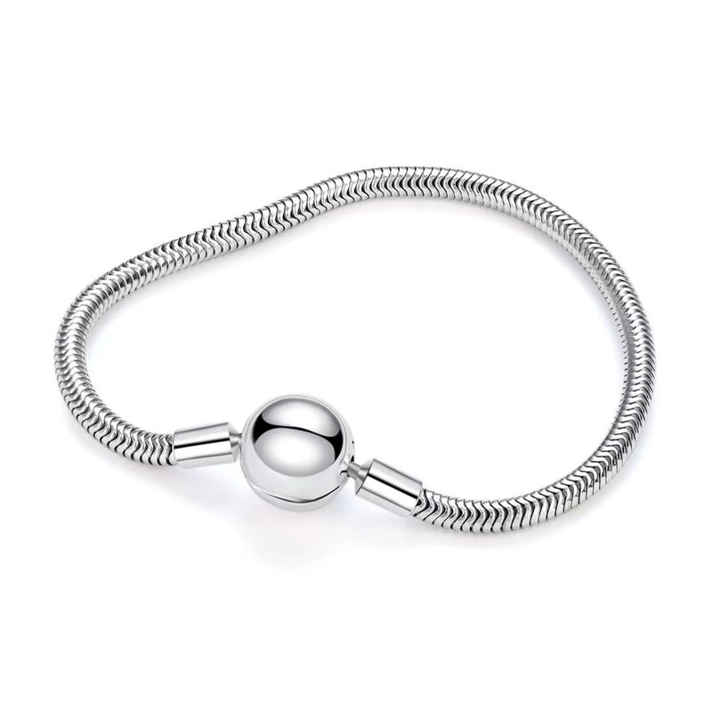 304 Stainless Steel Simple Style Polishing Solid Color Bracelets
