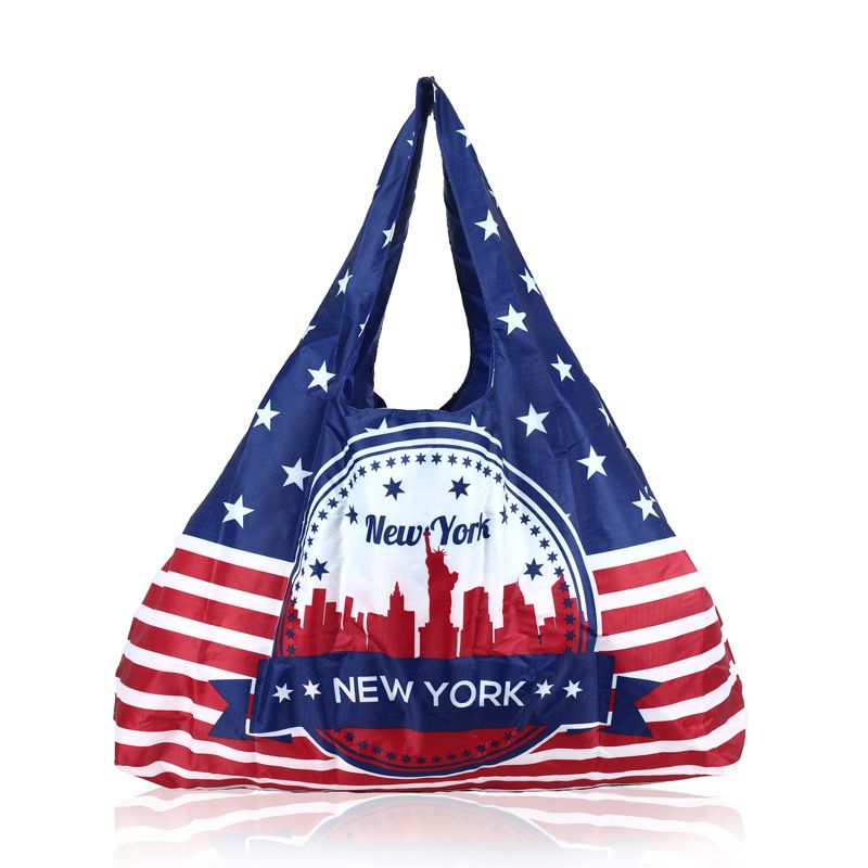 Unisex Vintage Style National Flag Polyester Shopping Bags