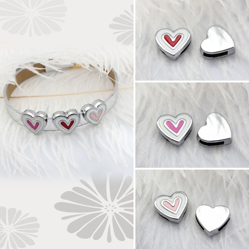 1 Piece Alloy Heart Shape Beads